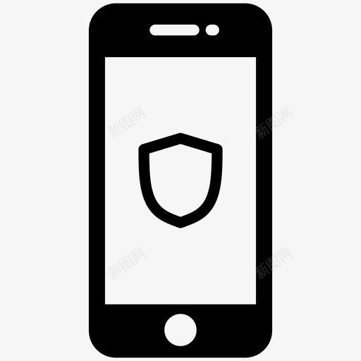 移动技术手机移动防护图标svg_新图网 https://ixintu.com 手机 移动安全 移动技术 移动防护 防护