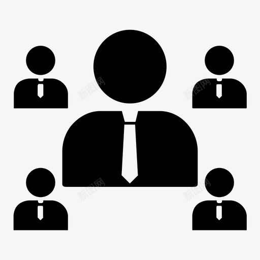 个人信息组管理员图标svg_新图网 https://ixintu.com 个人信息 管理员 组