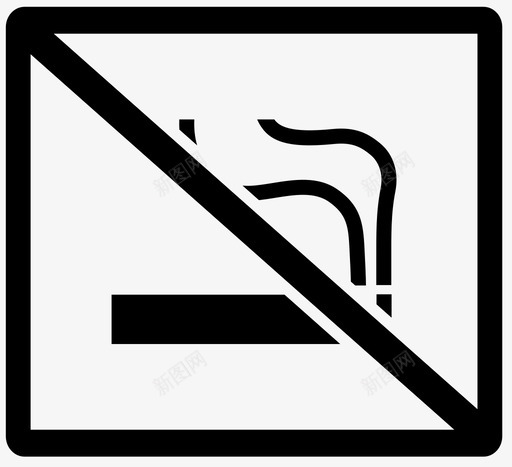 禁烟空气癌症图标svg_新图网 https://ixintu.com 城市 癌症 禁烟 空气 香烟