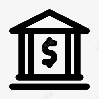 美联储美国银行图标图标