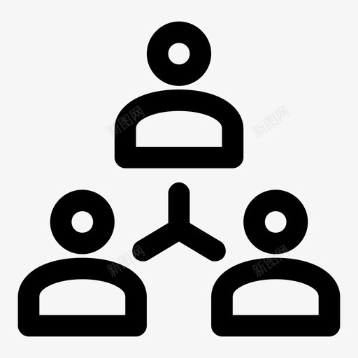 群组人员团队图标svg_新图网 https://ixintu.com 人员 员工 团队 头像 群组