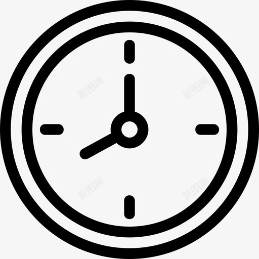 时钟时间钟表图标svg_新图网 https://ixintu.com 手表 挂钟 数字营销 时钟 时间 钟表