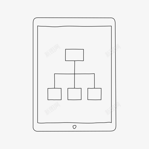 ipad站点地图图表设备图标svg_新图网 https://ixintu.com ipad站点地图 图表 屏幕 设备