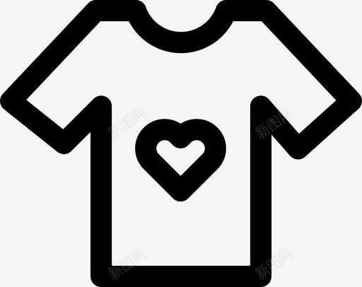 最喜欢的衬衫衣服心图标svg_新图网 https://ixintu.com T恤 商店 心 心满意足 最喜欢的衬衫 爱 衣服