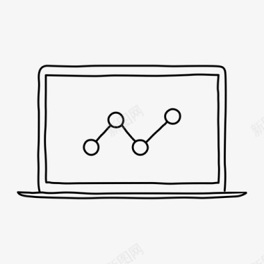 笔记本电脑分析设备屏幕图标图标