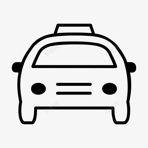 出租车汽车小汽车图标svg_新图网 https://ixintu.com 出租车 小汽车 汽车 高级轿车
