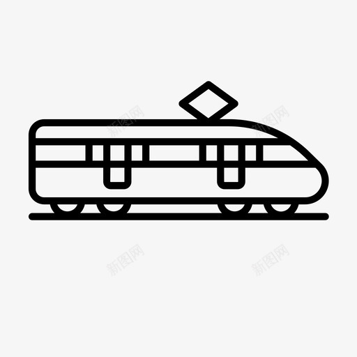 火车铁路旅行图标svg_新图网 https://ixintu.com 旅行 火车 铁路