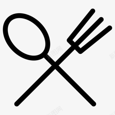 厨房用具叉子餐叉图标图标
