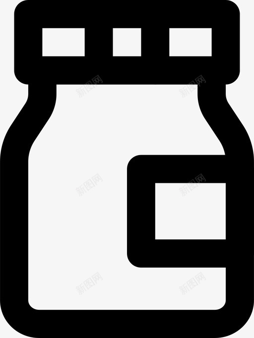 瓶子药品健康图标svg_新图网 https://ixintu.com smashicons医学博士大纲 健康 医疗 瓶子 药品