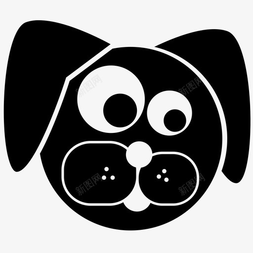狗动物可爱的图标svg_新图网 https://ixintu.com 动物 可爱的 宠物 狗 猎犬