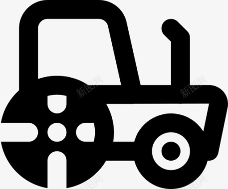 拖拉机运输工具车辆图标图标