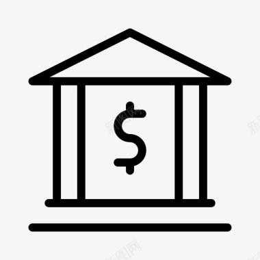 美联储美国银行图标图标