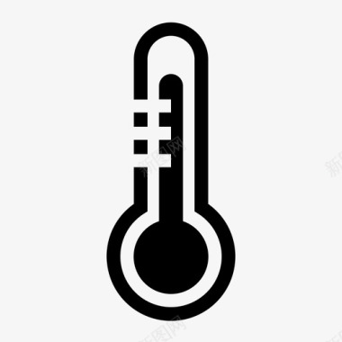 温度计法伦海特热量图标图标
