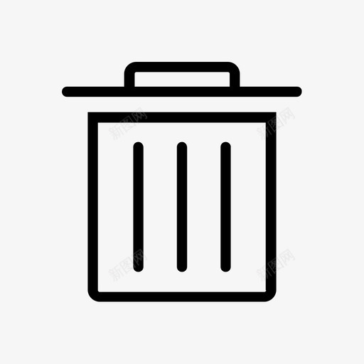 垃圾箱删除电子商务图标svg_新图网 https://ixintu.com 删除 垃圾箱 电子商务