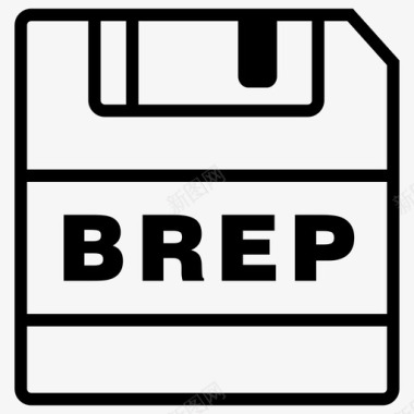 保存brep文件brep扩展名图标图标