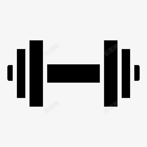 健身房哑铃运动图标svg_新图网 https://ixintu.com 健身 健身健康生活方式 健身房 吊带 哑铃 运动