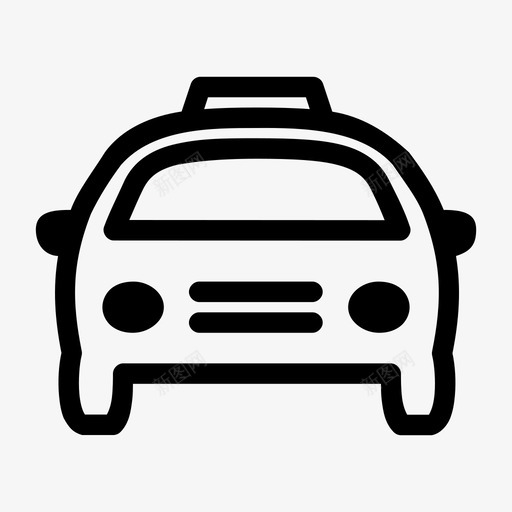 出租车汽车小汽车图标svg_新图网 https://ixintu.com 出租车 小汽车 汽车 高级轿车