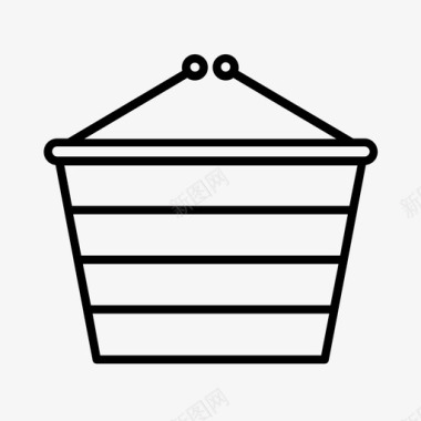 购物篮杂货商店图标图标