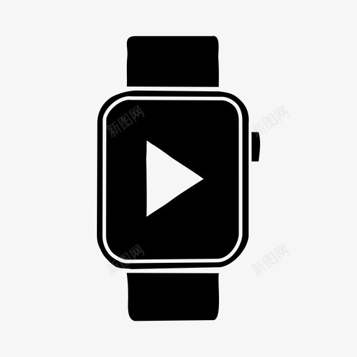 applewatch播放按钮applewatch设备图标svg_新图网 https://ixintu.com applewatch applewatch播放按钮 媒体 屏幕 播放按钮 设备