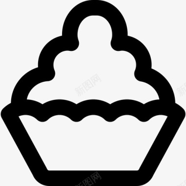 纸杯蛋糕碗吃图标图标