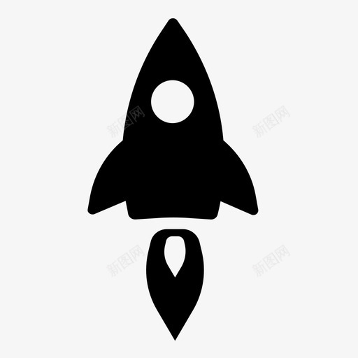 启动发射火箭图标svg_新图网 https://ixintu.com 发射 启动 太空 宇宙飞船 火箭