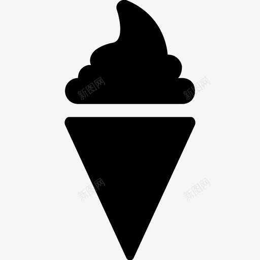 冰淇淋筒冰淇淋雪糕筒图标svg_新图网 https://ixintu.com 冰淇淋 冰淇淋筒 网络和用户界面图标 雪糕筒