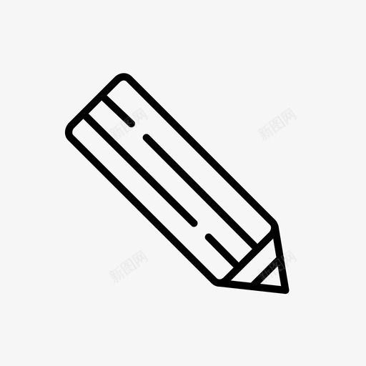 铅笔书写工具集2图标svg_新图网 https://ixintu.com 书写 工具集2 铅笔