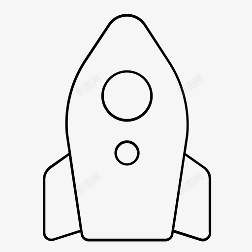 太空船发射导弹图标svg_新图网 https://ixintu.com 发射 启动 太空船 宇宙飞船 导弹 火箭
