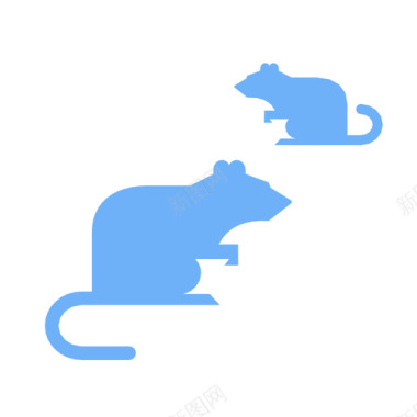 害鼠动物瘟疫图标图标