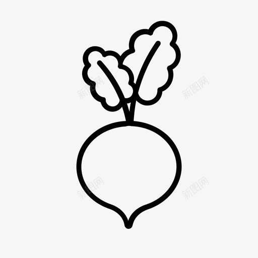 萝卜食物健康图标svg_新图网 https://ixintu.com 健康 古 萝卜 蔬菜 食物