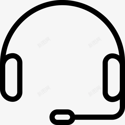 耳机客户服务音乐图标svg_新图网 https://ixintu.com 客户服务 数字营销 电话营销 耳机 音乐