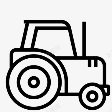 拖拉机建筑重型设备图标图标