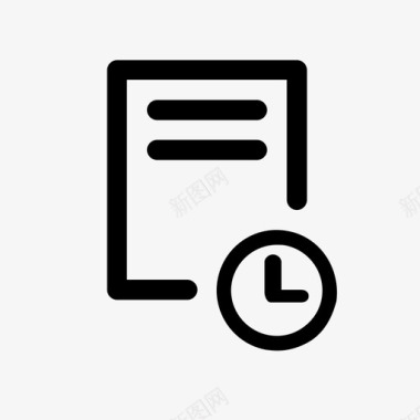 计划文档时间图标图标
