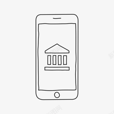 iphone银行设备金融图标图标