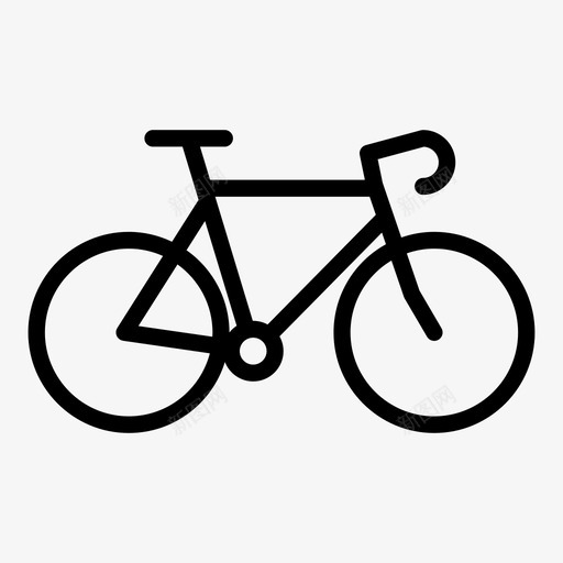 自行车山地车图标svg_新图网 https://ixintu.com 山地车 自行车