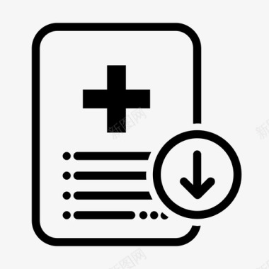 医疗报告文档文件图标图标