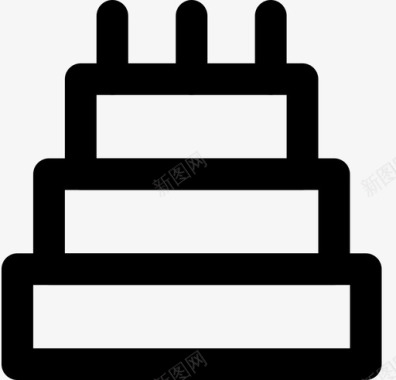 生日蛋糕吃喂图标图标