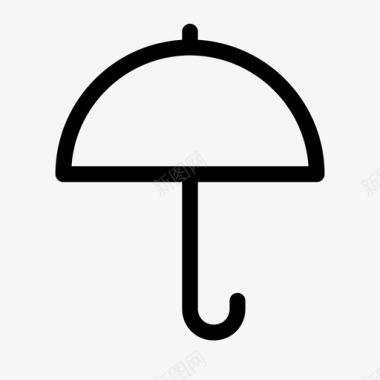 雨伞天气天气预报图标图标