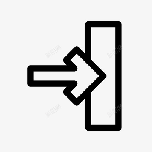进入箭头入口图标svg_新图网 https://ixintu.com axit 入口 登录 箭头 进入