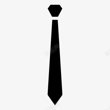 领带正式领带制服领带图标图标