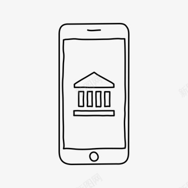 iphone银行银行设备图标图标