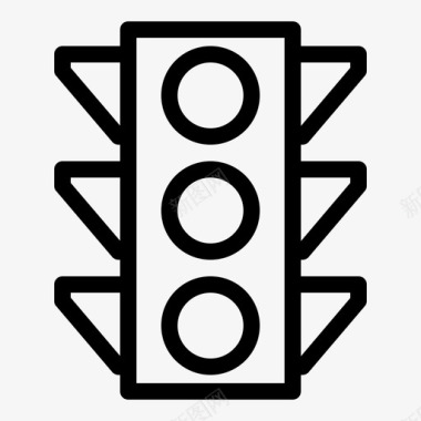交通信号控制灯图标图标