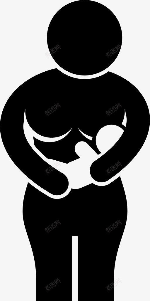 母乳喂养婴儿饮用图标svg_新图网 https://ixintu.com 婴儿 怀孕怀孕的婴儿 母乳喂养 牛奶 饮用