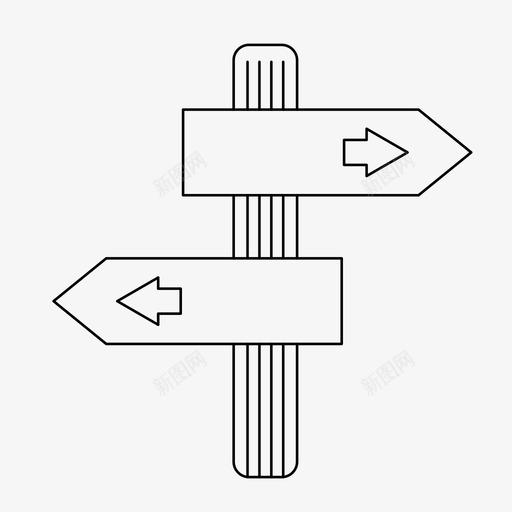 小径标记野营方向图标svg_新图网 https://ixintu.com 小径标记 户外 户外娱乐 方向 远足 野营