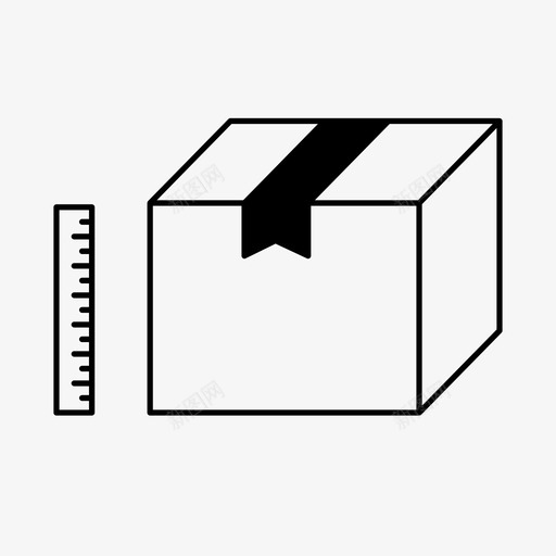 测量箱交货尺寸图标svg_新图网 https://ixintu.com 交货 包装 尺 尺寸 测量箱 秤