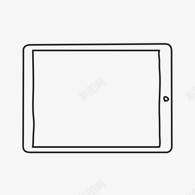 横向ipad设备屏幕图标图标