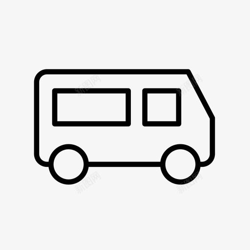 货车汽车送货图标svg_新图网 https://ixintu.com 汽车 货车 车辆 运输 运输细线图标集 送货