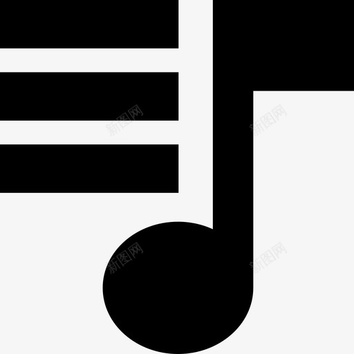 音乐播放列表音频声音图标svg_新图网 https://ixintu.com 声音 网络元素 音乐播放列表 音频