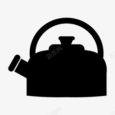 茶壶烹饪水壶图标图标