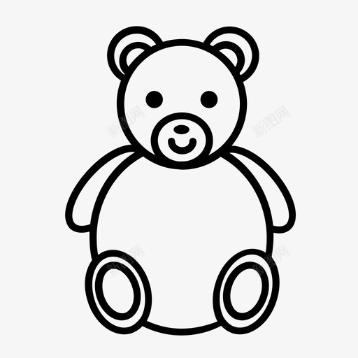 泰迪熊拥抱孩子图标svg_新图网 https://ixintu.com 孩子 拥抱 泰迪熊 玩具